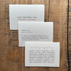 all things christmas greeting card in typewriter font - Alison Rose Vintage