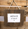 antique at heart print in typewriter and script fonts on 7x5 or 10x8 handmade cotton paper - Alison Rose Vintage