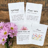 flowers definition print in typewriter font on 5x7 or 8x10 handmade cotton paper - Alison Rose Vintage