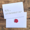 badass definition greeting card in typewriter font with envelope and rose sticker - Alison Rose Vintage