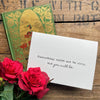Everything might not be okay, but you will be quote greeting card with envelope and rose sticker seal - Alison Rose Vintage