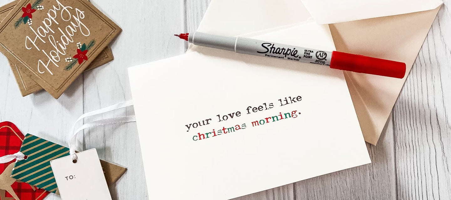 your love feels like christmas morning card
