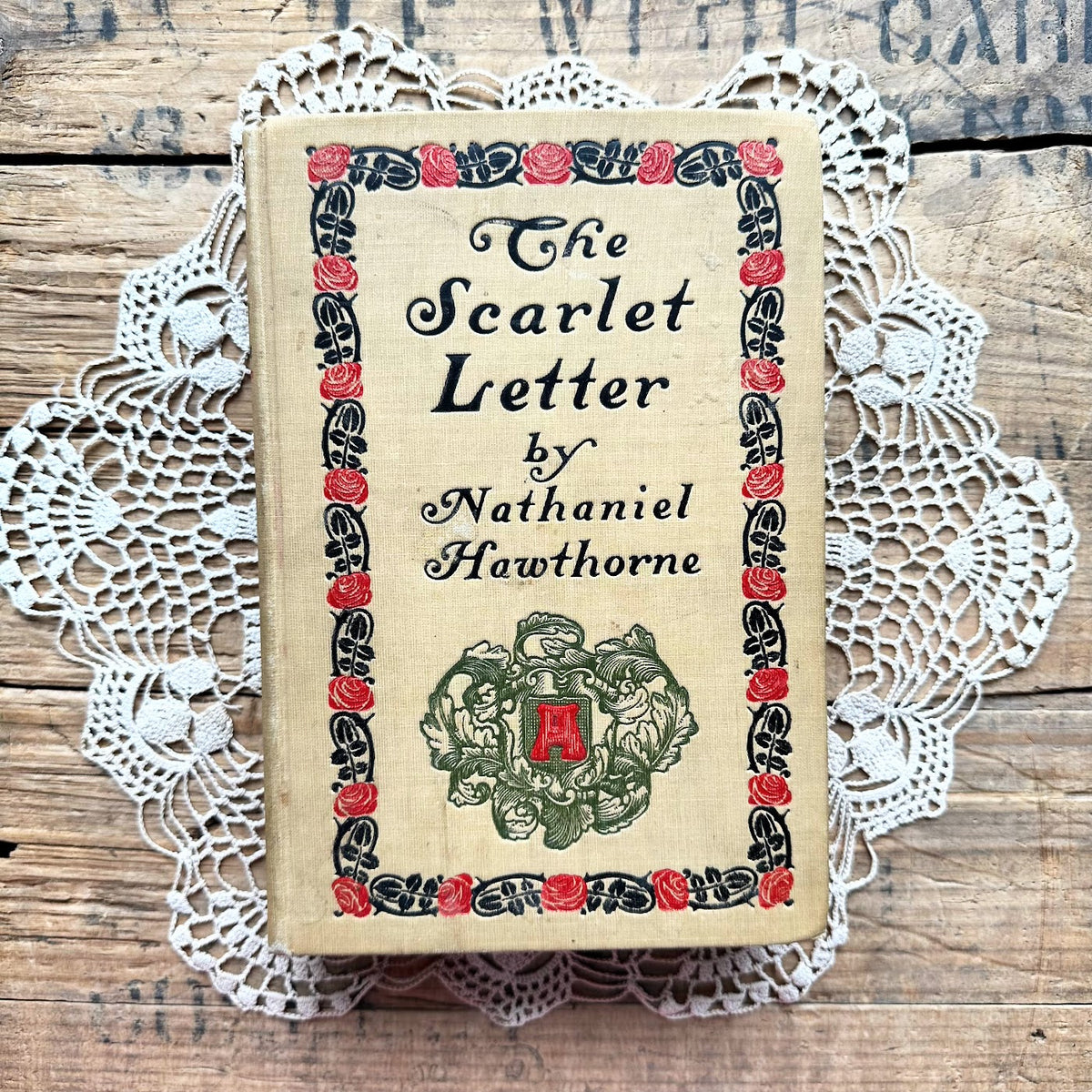 1900 The Scarlet Letter book by Nathaniel Hawthorne– Alison Rose Vintage, image size:1200x1200