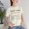 Bookworm definition unisex short sleeve tee, Bella Canvas t-shirt - Alison Rose Vintage