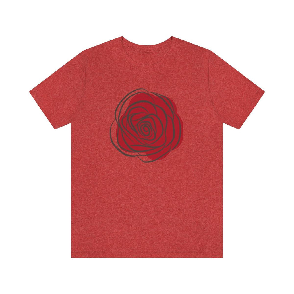 Alison Rose Vintage rose logo unisex short sleeve tee shirt, Bella Canvas t-shirt - Alison Rose Vintage