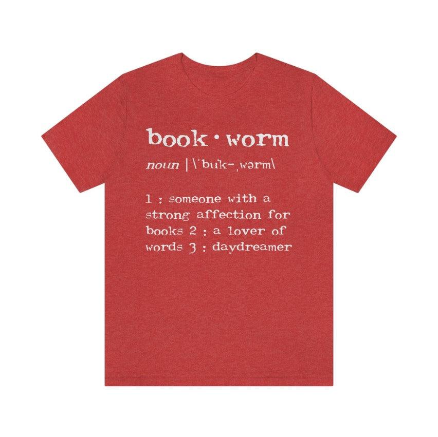 Bookworm definition unisex short sleeve tee, Bella Canvas t-shirt - Alison Rose Vintage