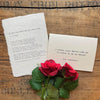 i carry your heart with me e.e. cummings quote greeting card with envelope and rose sticker seal - Alison Rose Vintage