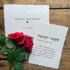 Courage, dear heart quote by C.S. Lewis print on 7x5 or 10x8 handmade paper - Alison Rose Vintage