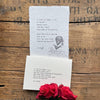 Fall in love with yourself first poem by R. Clift on 5x7, 8x10, 11x14 handmade paper