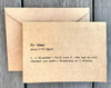 father definition greeting card in typewriter font with envelope and rose sticker seal - Alison Rose Vintage