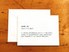 mother definition greeting card in typewriter font with envelope and rose sticker seal - Alison Rose Vintage