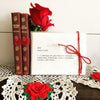joy definition greeting card in typewriter font with envelope and rose sticker - Alison Rose Vintage