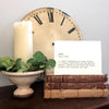 yule definition greeting card in typewriter font with envelope and rose sticker, winter solstice card - Alison Rose Vintage