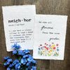 neighbor definition print in typewriter font on 5x7 or 8x10 handmade cotton paper - Alison Rose Vintage