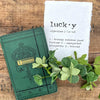 lucky definition print in typewriter font on 5x7 or 8x10 handmade cotton paper - Alison Rose Vintage