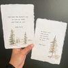 In every walk with nature John Muir quote in typewriter font on 5x7 or 8x10 handmade cotton paper - Alison Rose Vintage
