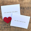 you are a work of art compliment greeting card in typewriter font with envelope and rose sticker - Alison Rose Vintage