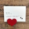 sorrow definition greeting card for dog, cat loss in typewriter font with envelope and rose sticker - Alison Rose Vintage