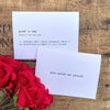 graduate definition greeting card in typewriter font with envelope and rose sticker - Alison Rose Vintage
