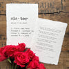 She is in you original poem print, typewriter font on handmade paper - Alison Rose Vintage