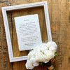 8x10 or 11x14 rustic white wood glass float frame add on for 5x7 or 8x10 print - Alison Rose Vintage