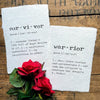 survivor definition print in typewriter font on handmade cotton paper - Alison Rose Vintage