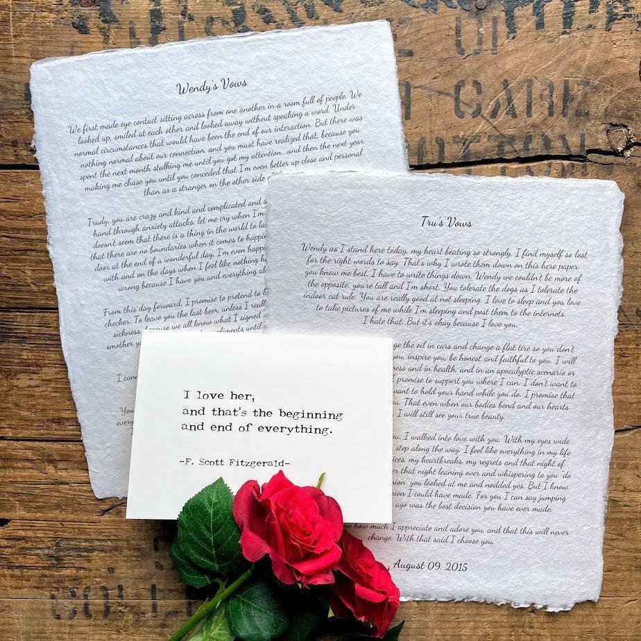 I love her F. Scott Fitzgerald quote greeting card with envelope and rose sticker seal - Alison Rose Vintage