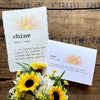 shine definition greeting card in typewriter font with original sunshine watercolor - Alison Rose Vintage