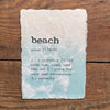 Salt water, beach, ocean, mermaid, salty or custom definition or text print on 5x7 specialty handmade ocean wave paper - Alison Rose Vintage