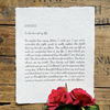 Custom love letter print on handmade paper - Alison Rose Vintage