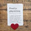 family physician definition print in typewriter font on 5x7 or 8x10 handmade cotton paper - Alison Rose Vintage