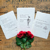 Custom R. Clift poem print on handmade paper - Alison Rose Vintage