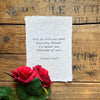 I'm never not thinking of you Virginia Woolf quote on handmade paper - Alison Rose Vintage
