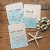 Salt water, beach, ocean, mermaid, or custom text print on 5x7 handmade ocean wave paper - Alison Rose Vintage
