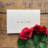 you are a gift compliment greeting card in typewriter font - Alison Rose Vintage