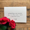 You are why I was given a heart quote by R. Clift greeting card